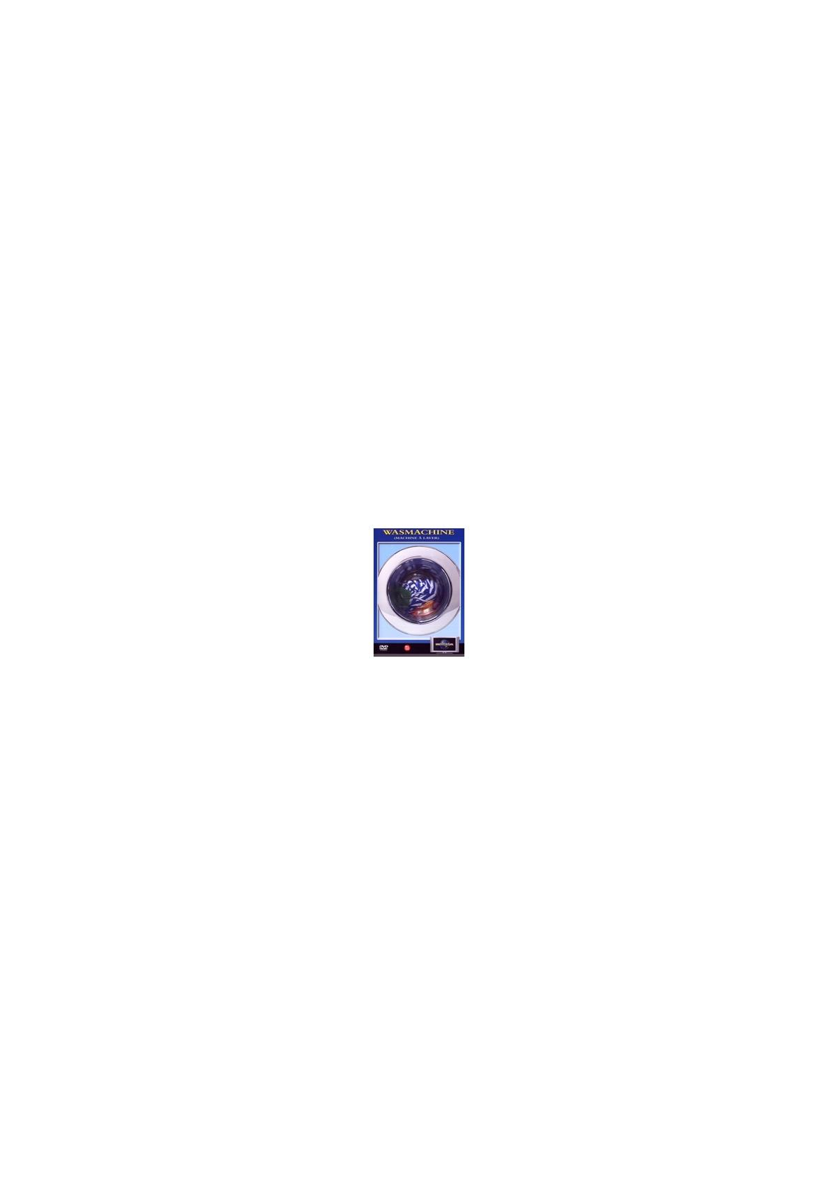 Affiche de film avec une spirale. Le titre est 'Wasmaschine'.