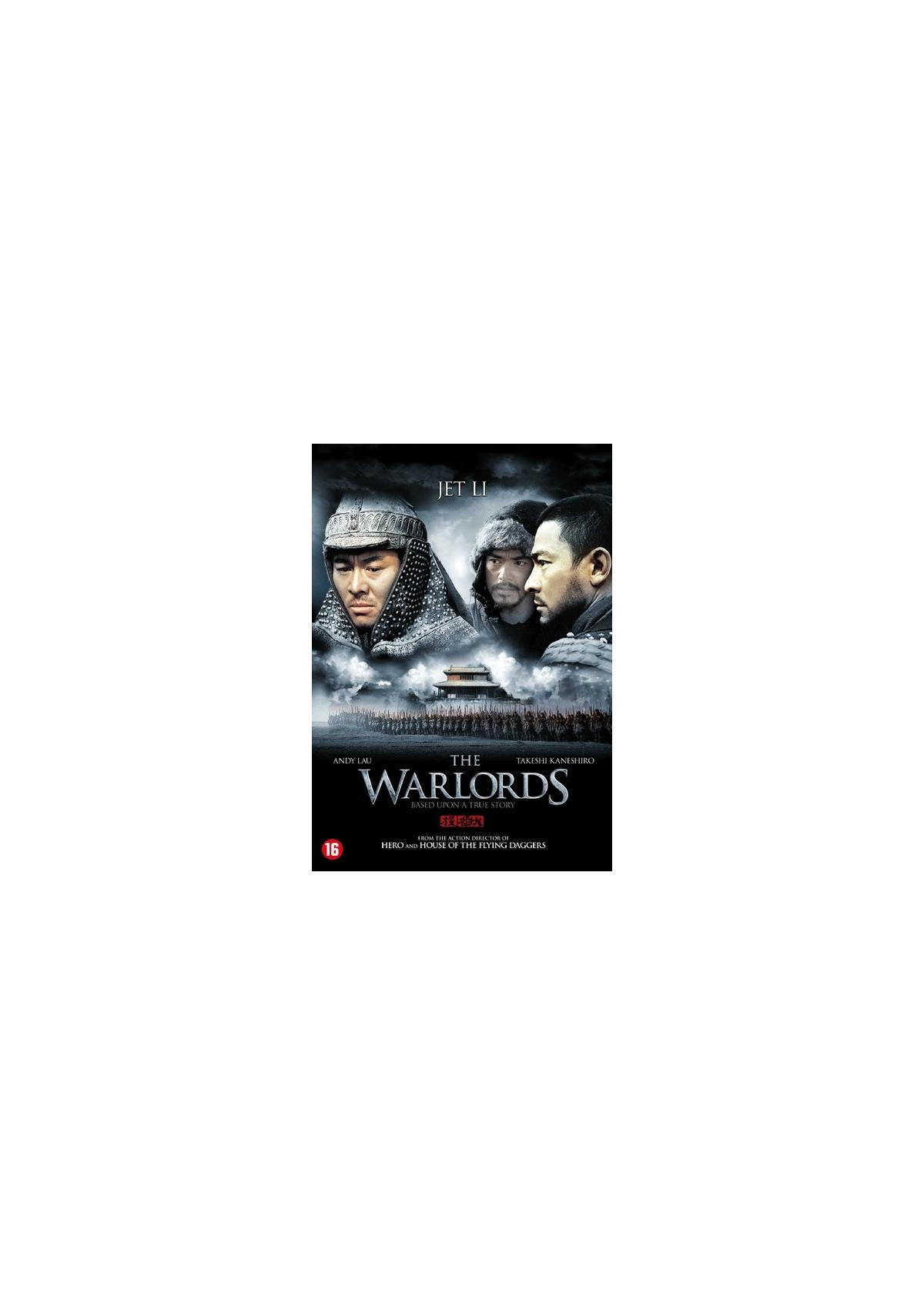 Filmposter met drie mannen. Tekst: 'The Warlords'.
