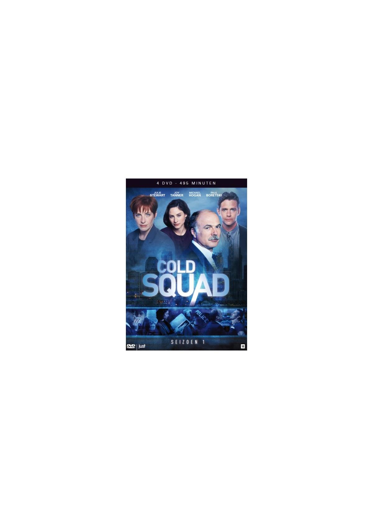 Couverture DVD : Des gens dans une rue et un groupe de personnes sur la couverture : 'Cold Squad'.