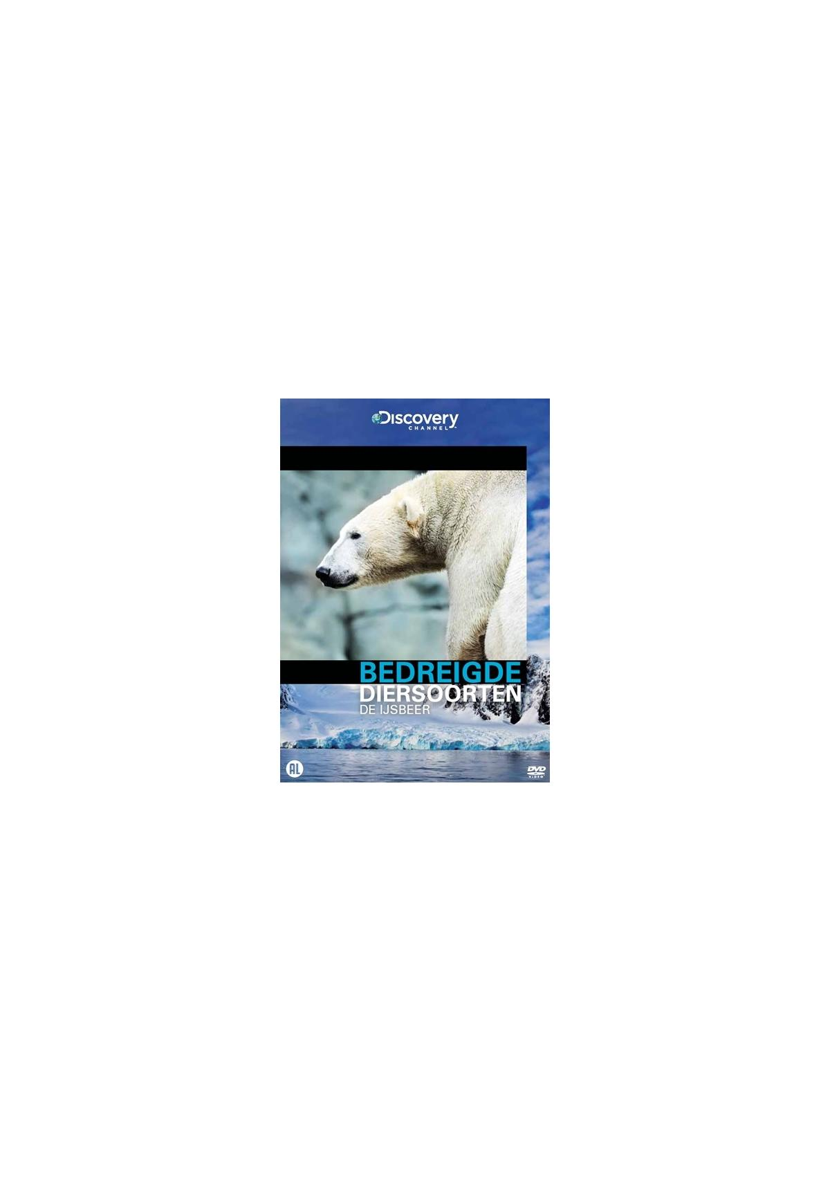 DVD-hoes met een ijsbeer, ijs en het Discovery Channel-logo.