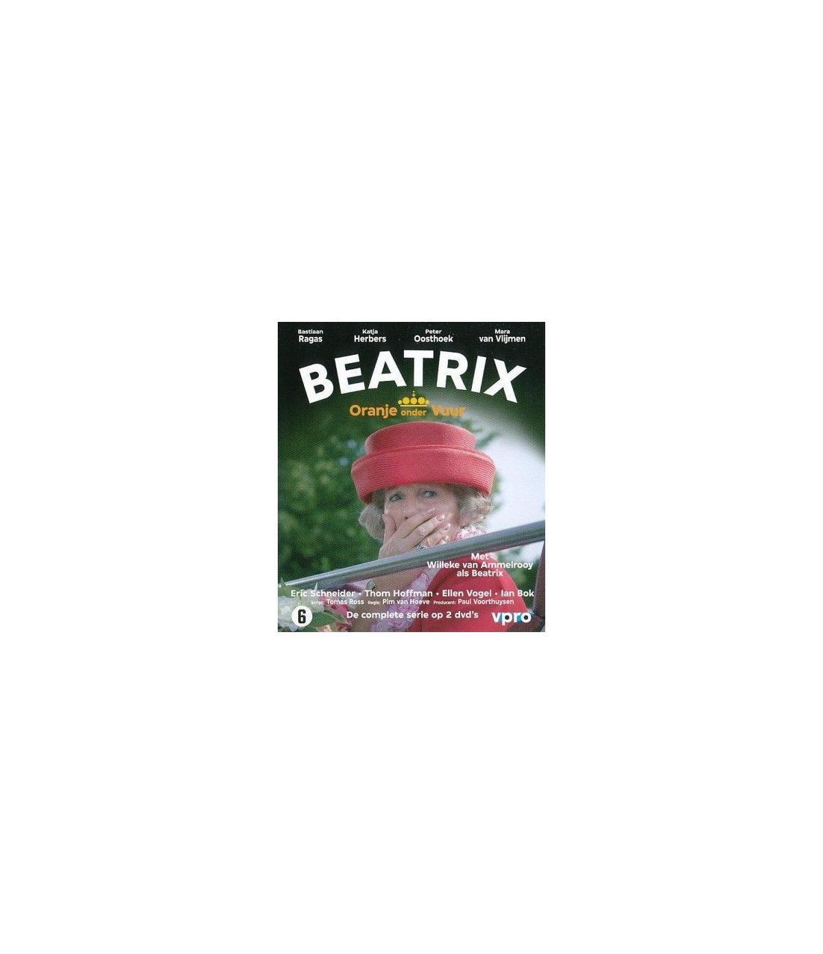 Affiche de film. Une femme avec un chapeau et le mot : Beatrix.