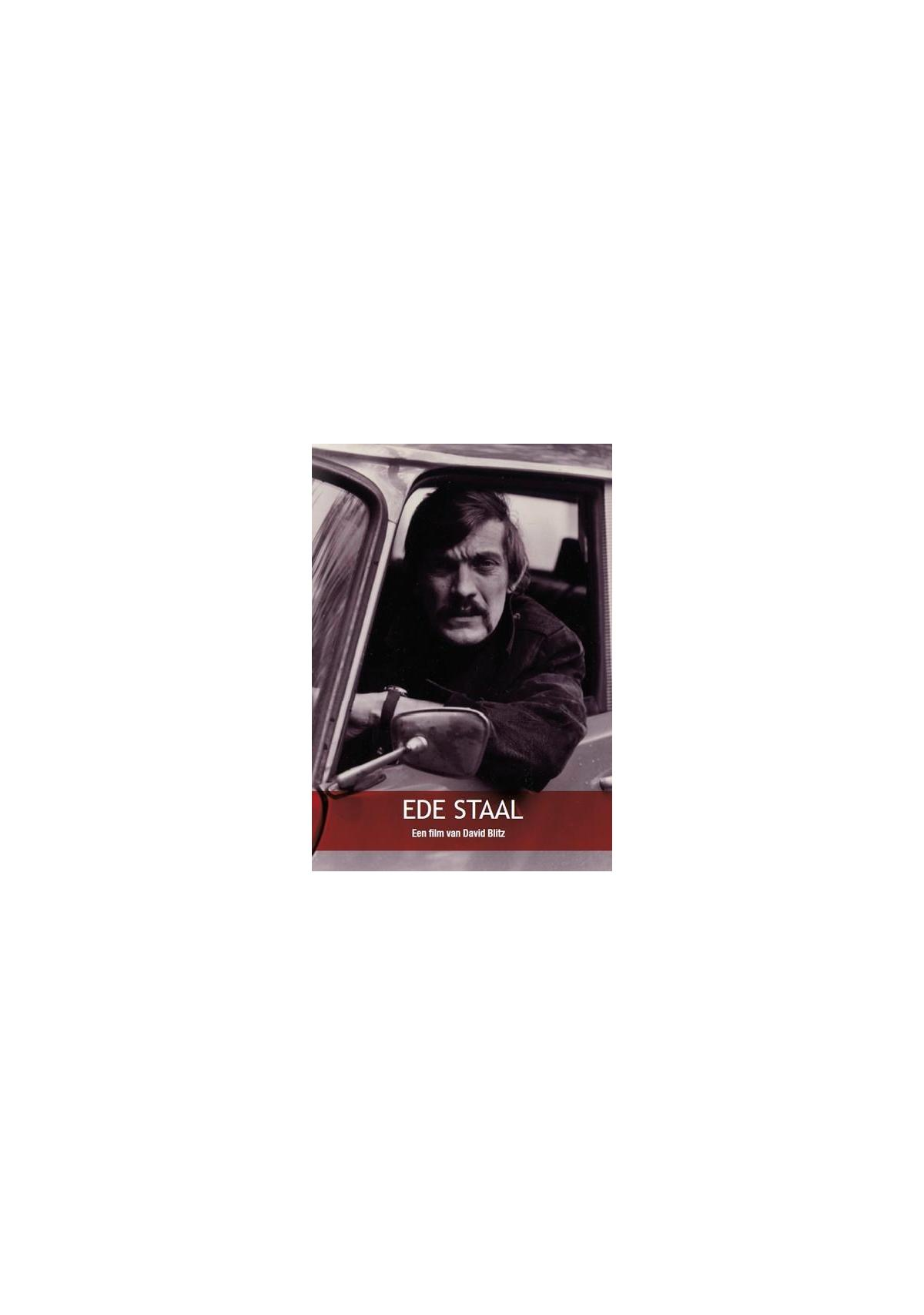 Filmposter: Man in een auto. Titel 'Ede Staal'.