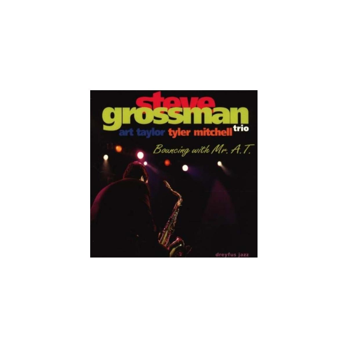 Couverture d'album avec une silhouette d'un homme jouant du saxophone et le texte 'Steve Grossman'.