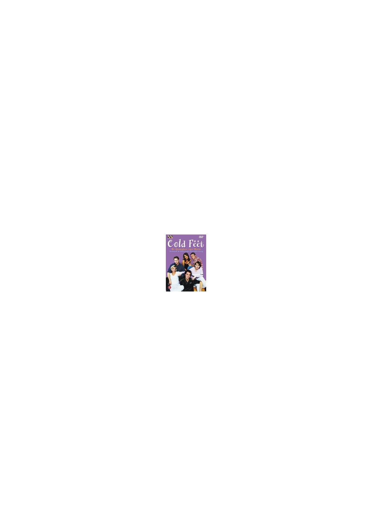 Jaquette DVD : Un groupe de personnes sur la couverture. Titre 'Cold Feet'.