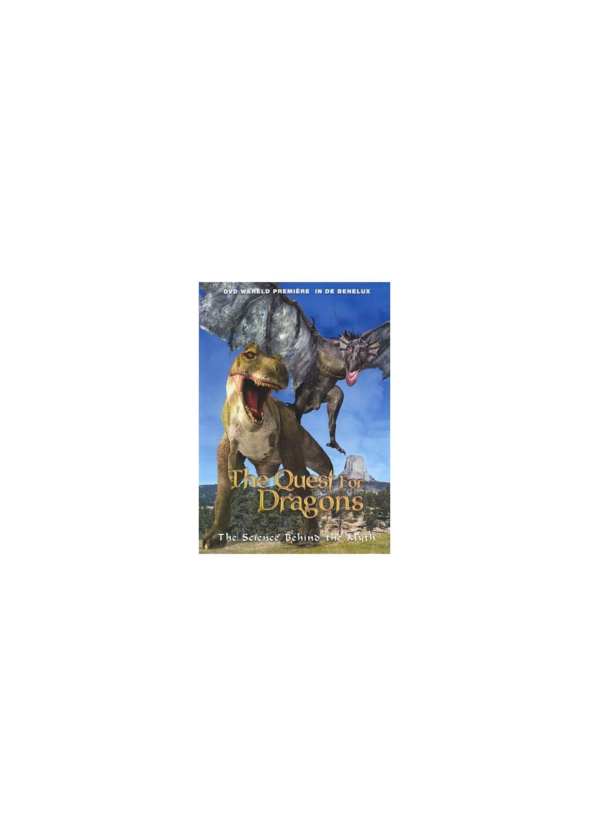 DVD-hoes met dinosaurussen, tekst en een bergachtergrond.