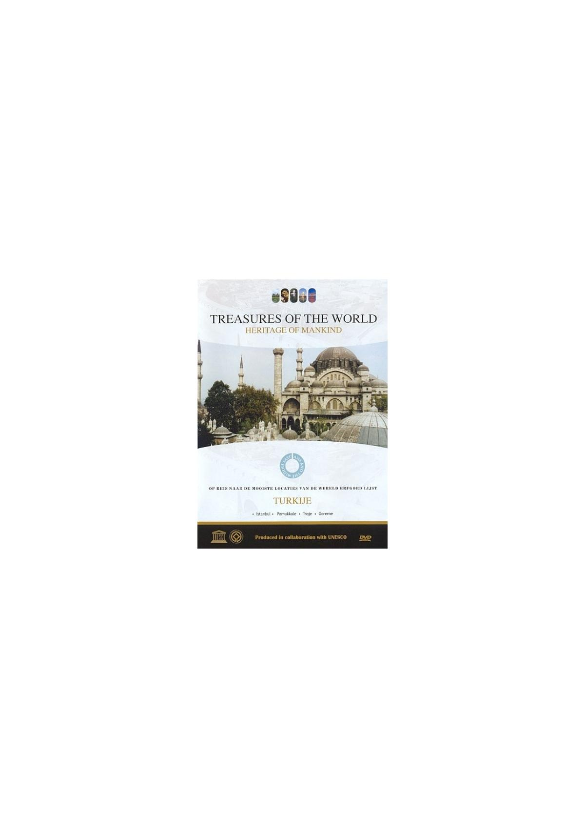 Couverture DVD, Trésors du Monde, Patrimoine de l'Humanité. Image d'une mosquée en Turquie.