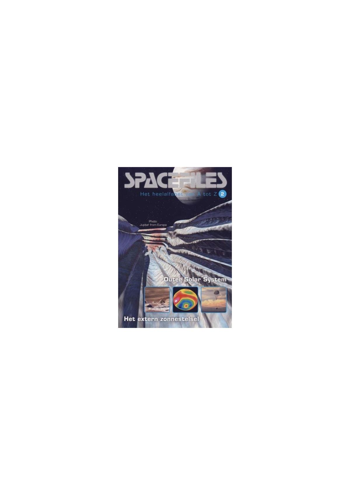 Couverture de livre sur le thème de l'espace avec des images.