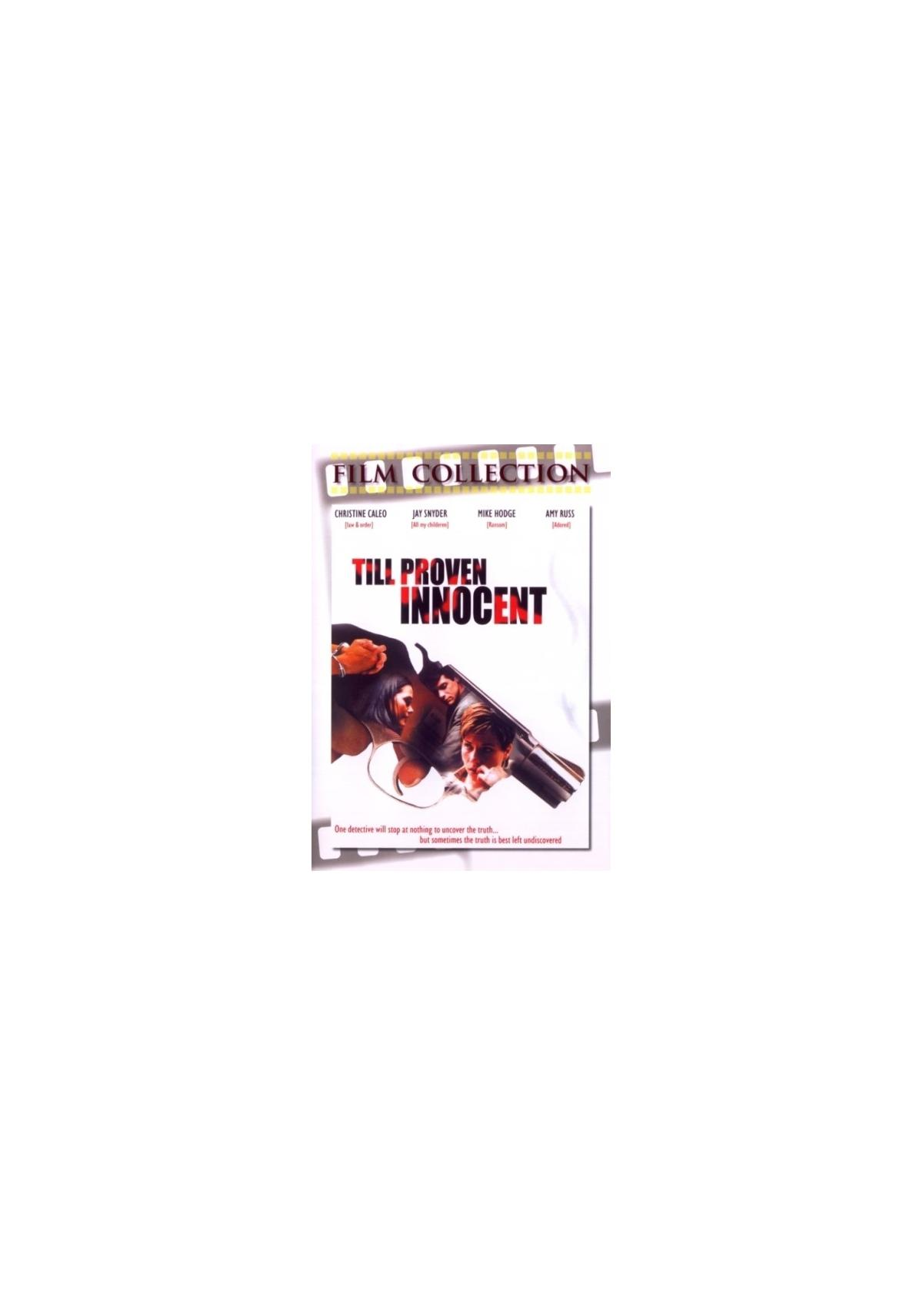 Couverture DVD Film Collection. Présente trois personnes et le texte 'Till Proven Innocent'.