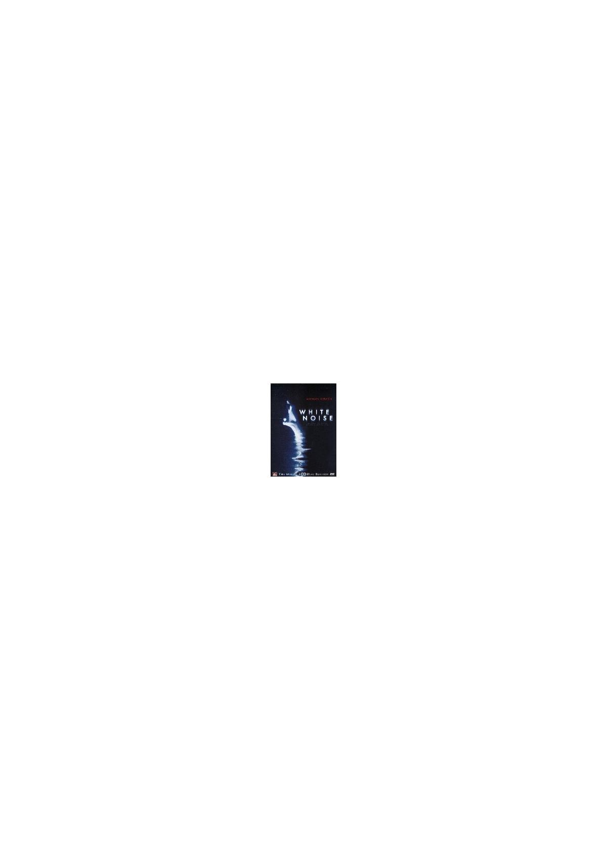 Affiche du film "White Noise". La couverture est principalement bleu foncé avec du texte blanc.
