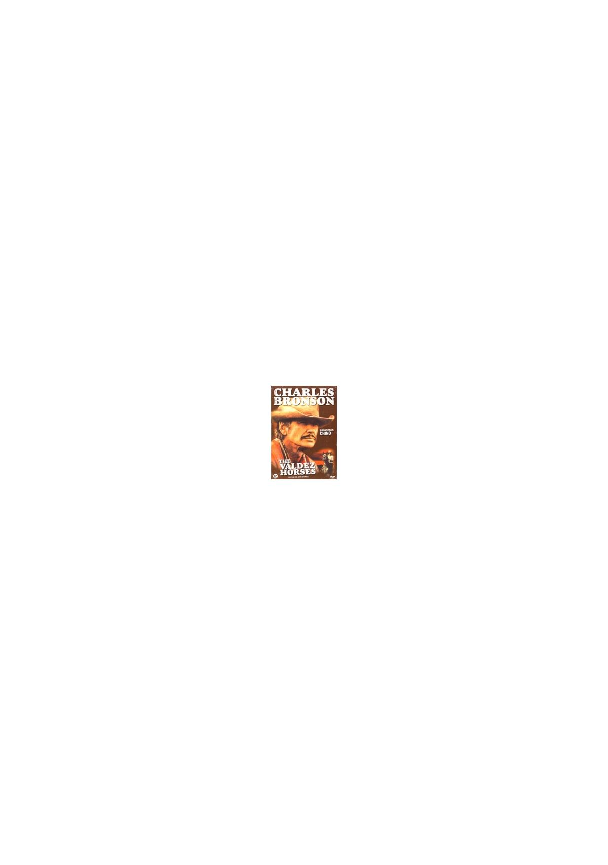 Couverture DVD: 'West of the Horses' avec le portrait de Charles Bronson.