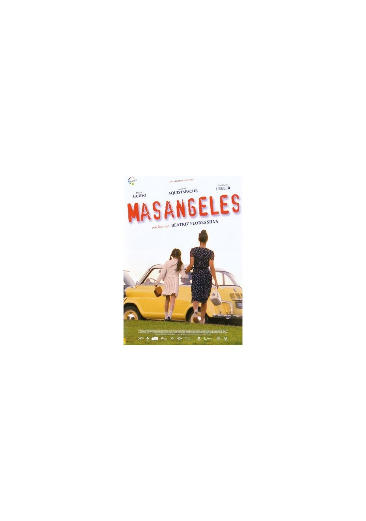 DVD-hoes van een film met een vrouw en een meisje die naar een gele auto lopen.