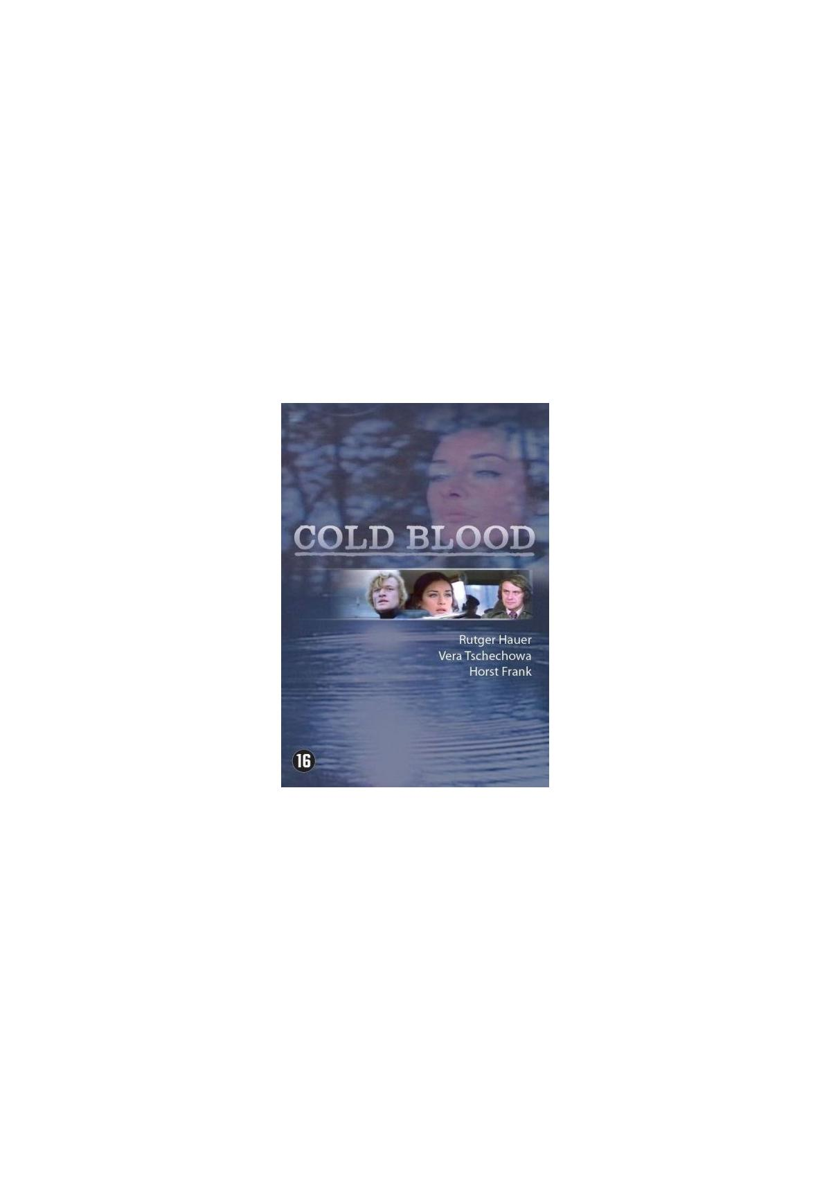 DVD-hoes: Cold Blood, gezichten van Rutger Hauer, Vera Tschechowa, Horst Frank.
