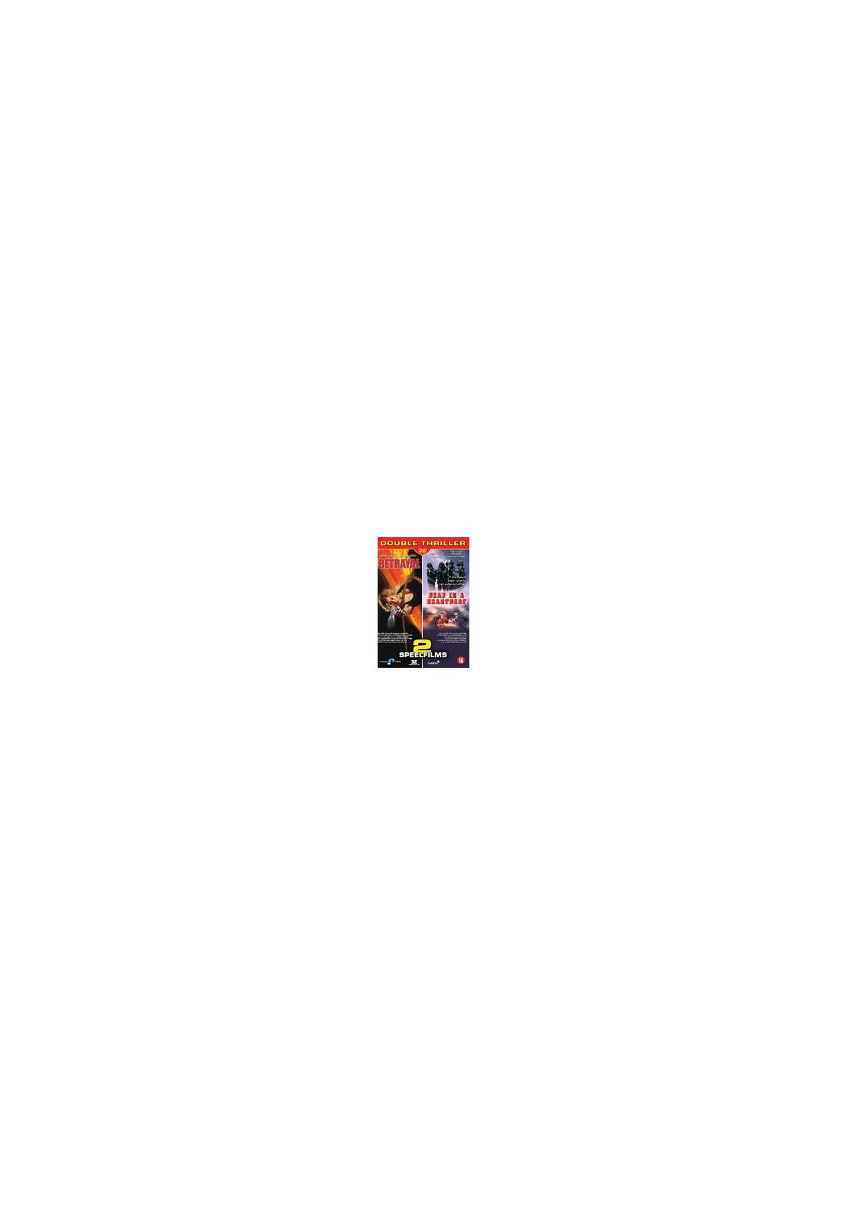 DVD-hoes met meerdere afbeeldingen over een misdaadthriller.