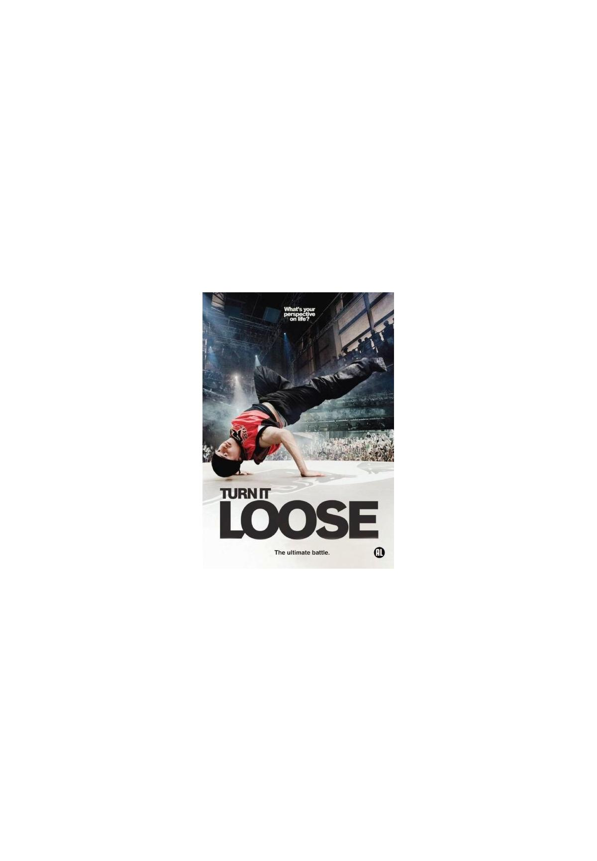 Affiche du film 'Turn it Loose'. Un homme en pose de breakdance.