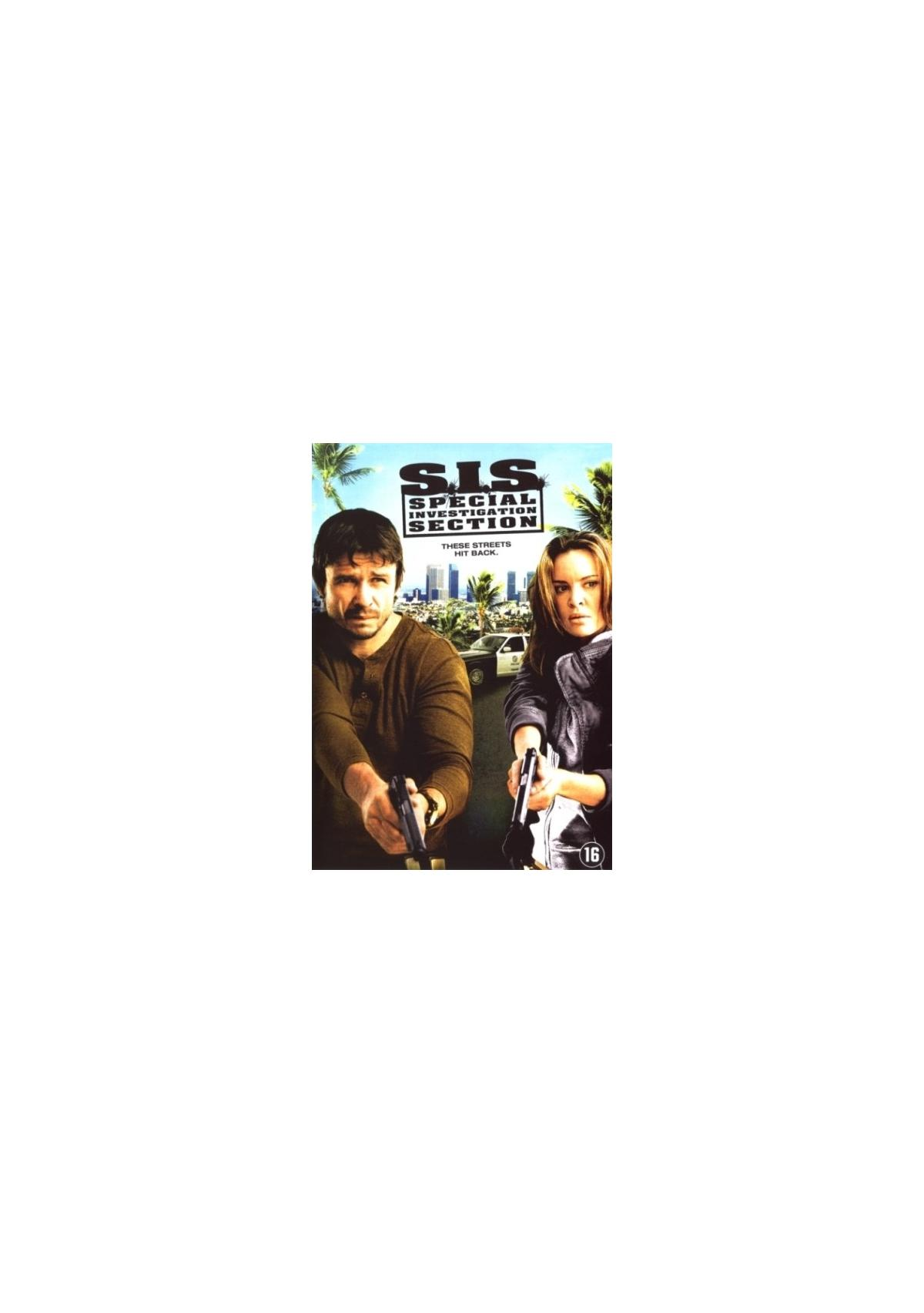 Affiche de film avec deux personnes tenant des armes. Texte : S.I.S. Special Section.