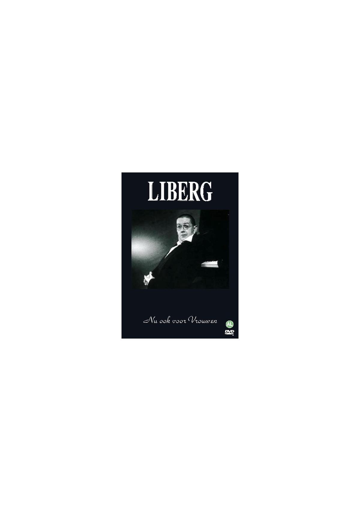 DVD-hoes met 'LIBERG' en een man met een bril.