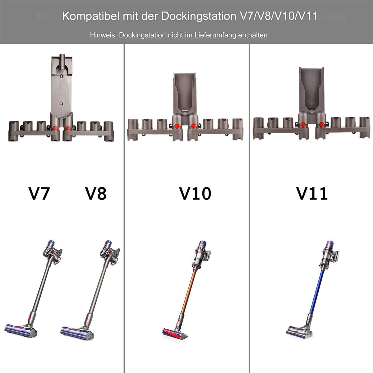 Staubsauger Zubehör und Staubsauger. Verschiedene Modelle im Bild.