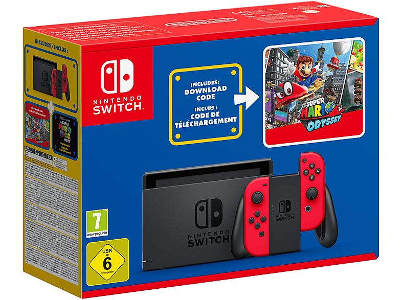 Consola - NINTENDO Switch con mandos Joy-Con Rojos