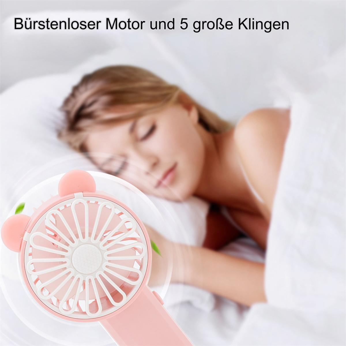 Eine schlafende Frau mit einem rosa Bärenfächer im Vordergrund.