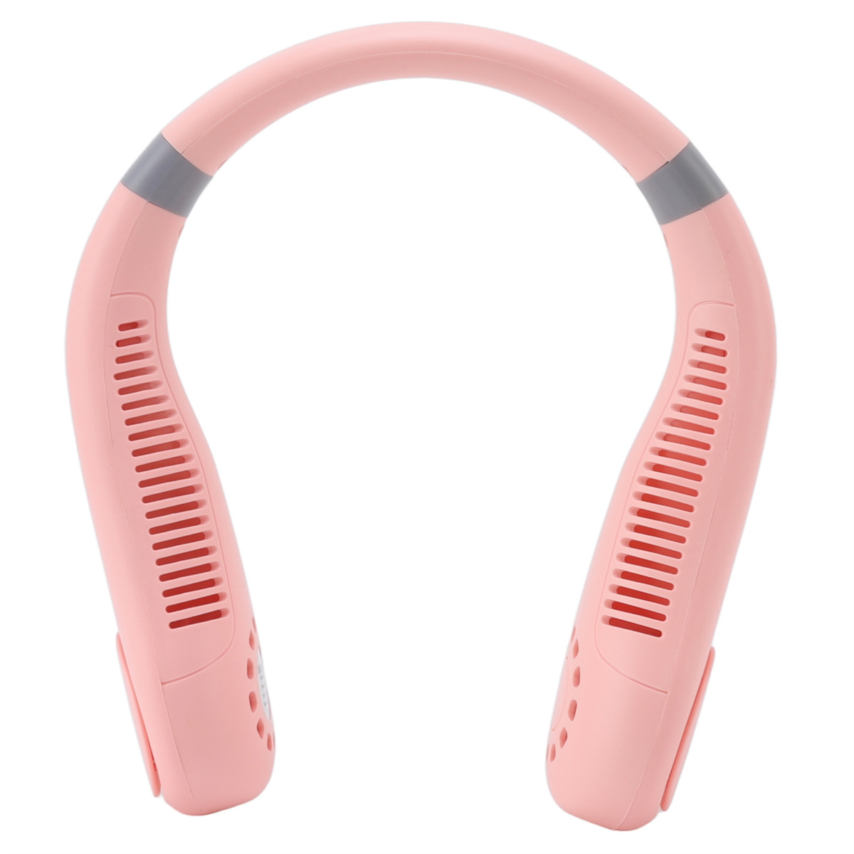 Ein rosa Nackenventilator in U-Form.