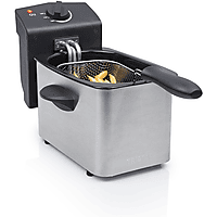 MediaMarkt TRISTAR FR-6919 Friteuse Frituurpan Zwart, Roestvrijstaal aanbieding
