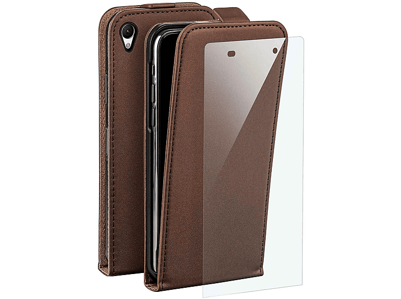 Moex Plug Case Per Sony Xperia 10 VI – Custodia Con Clip Da Cintura E Marsupio In Pelle Vegana, Protezione 360°