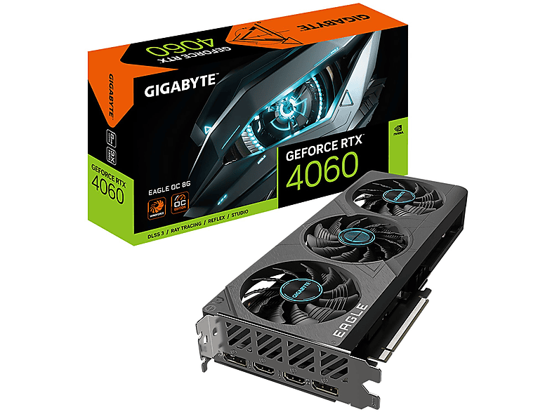 Tarjeta gráfica - GIGABYTE GV-N4060EAGLE OC-8GD