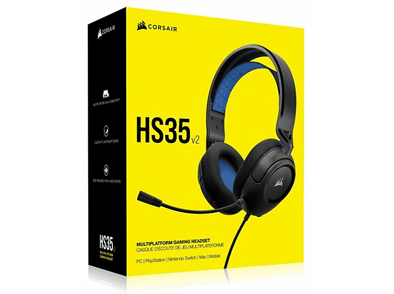 CORSAIR HS35 v2 Niebieski