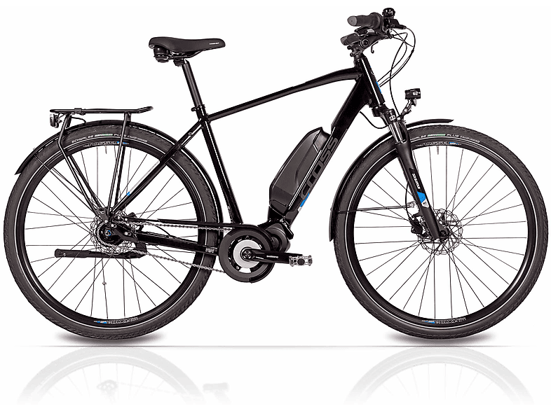 AIRTRACKS 28 Zoll E-Bike Herren City Fahrrad V-Tron SHIMANO STеPS E-5000 418Wh 7 x GANG SHIMANO NEXUS Trekkingrad (Laufradgröße: 28 Zoll, Rahmenhöhe: 52 cm, Damen-Rad, Schwarz Matt)