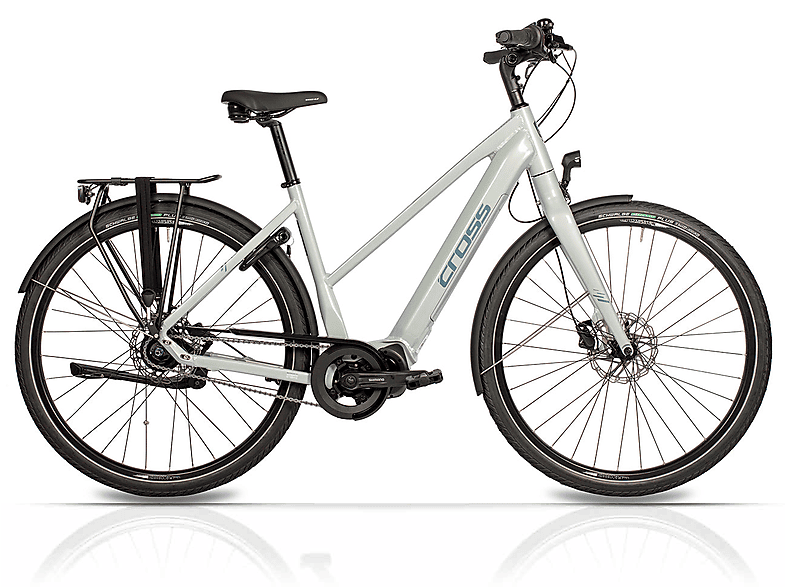 AIRTRACKS 28 Zoll E-Bike Damen CIty Fahrrad NOVA SHIMANO STеPS E-6100 504Wh 8 x GANG SHIMANO NEXUS Citybike (Laufradgröße: 28 Zoll, Rahmenhöhe: 45 cm, Damen-Rad, Schwarz Matt)