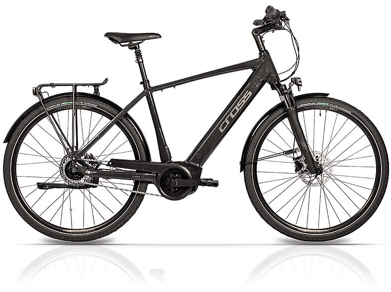 AIRTRACKS 28 Zoll Herren E-Bike City Fahrrad NOVA CITY BOSCH PERFORMANCE LINE 625Wh 5 GANG SHIMANO NEXUS INTER Trekkingrad (Laufradgröße: 28 Zoll, Rahmenhöhe: 52 cm, Herren-Rad, Schwarz)