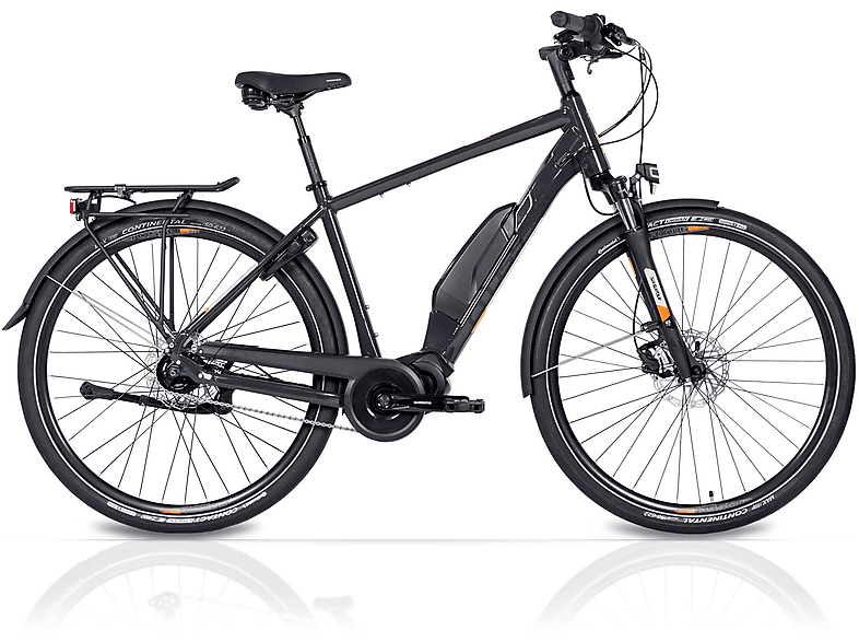 AIRTRACKS 28 Zoll E-Bike Herren City Fahrrad X-Tron SR2 Trekkingrad (Laufradgröße: 28 Zoll, Rahmenhöhe: 55 cm, Herren-Rad, Schwarz Matt)