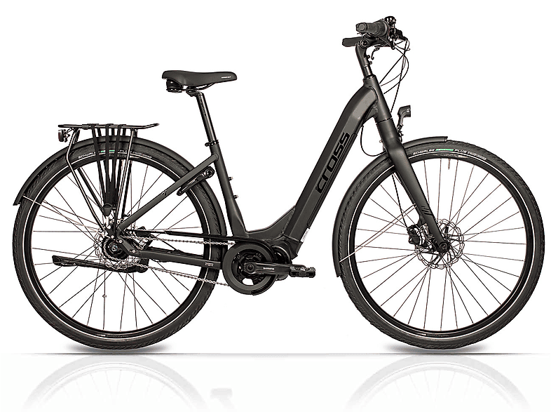 AIRTRACKS 28 Zoll E-Bike LS Wave CIty Fahrrad NOVA SHIMANO STеPS E-6100 504Wh 8 x GANG SHIMANO NEXUS Citybike (Laufradgröße: 28 Zoll, Rahmenhöhe: 45 cm, Erwachsene-Rad, Schwarz Matt)