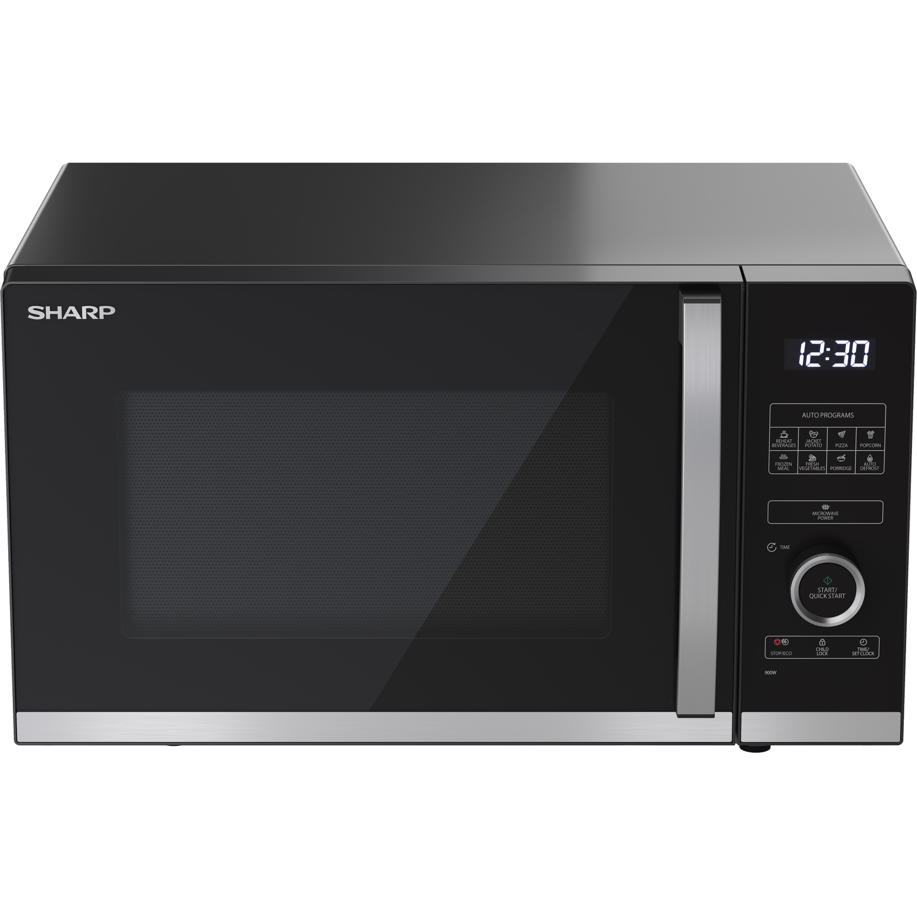 Microondas libre instalación - SHARP 23480-56, 1000 W, 10 potencia, 1,5 l, Rojo