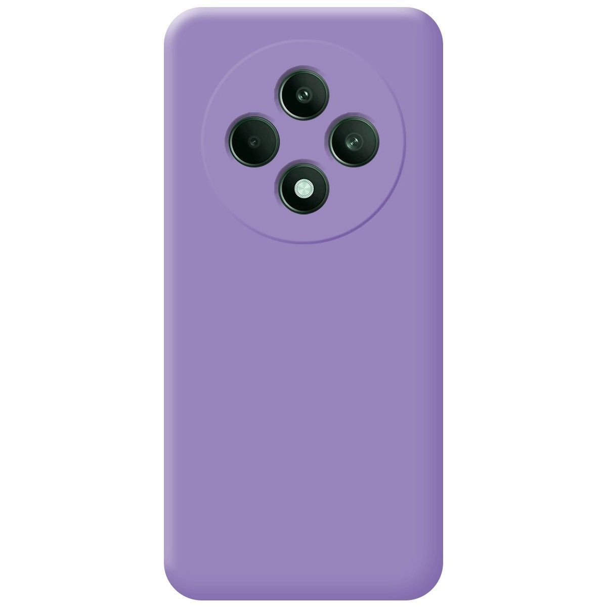 Custodia per telefono viola con modulo fotocamera.