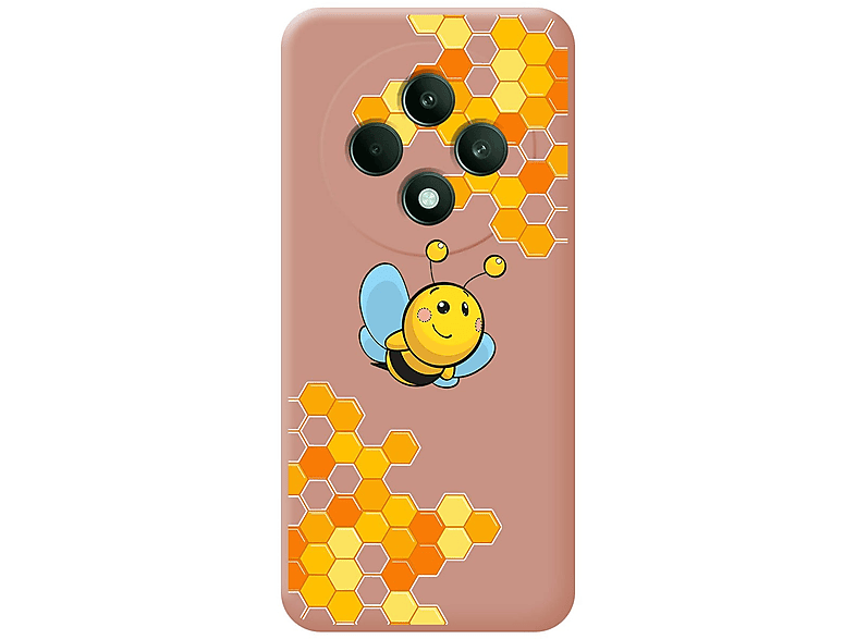 PanXCase Cover per OPPO Reno 12 FS/Reno 12 F - Custodia 3D Heart Disegni Cute Silicone, Protezione Fotocamera Ragazze Donne Antiurto Antigraffio Case (White