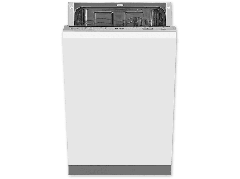 EXQUISIT EGSP 1009-E-030 E SILBER Geschirrspüler (vollintegrierbar (Besteckkorb, 448 mm breit, 49 dB (A), E)
