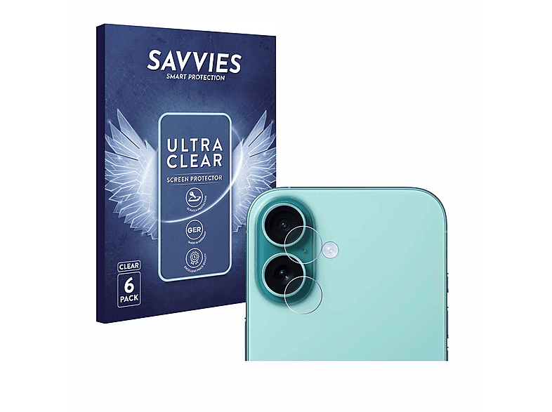 Savvies 6er Pack Schutzfolie Für Olympus SZ-16 – Ultraklar, Kratzfest, Made In Germany