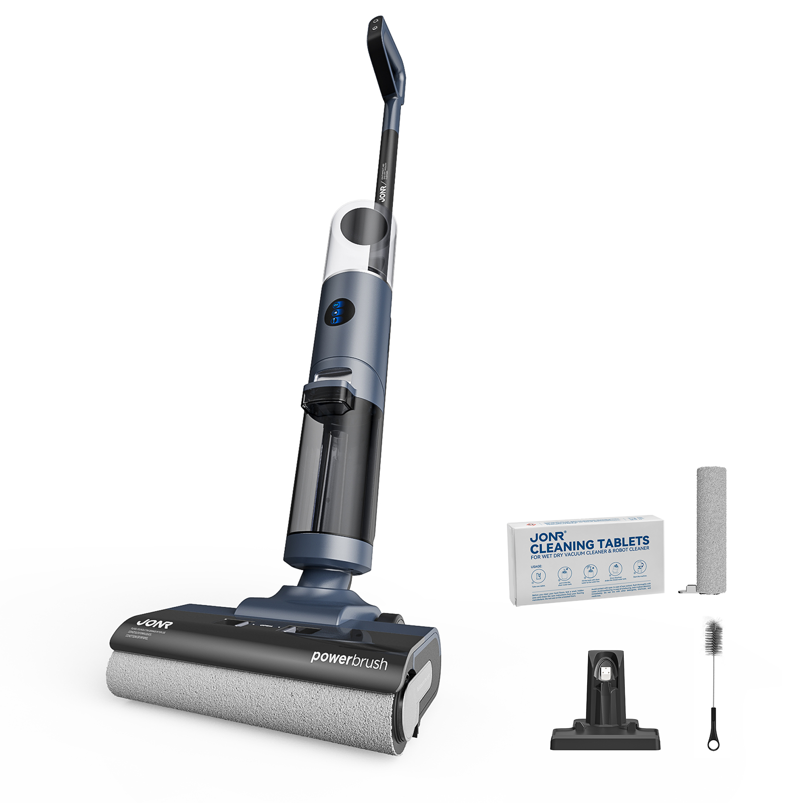 JONR ED 12 Pro Max Saugroboter - 17000 Pa Power, Selbstreinigung, 40 Min Laufzeit, LCD Display