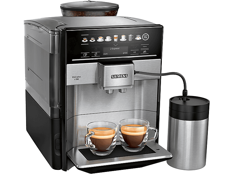 SIEMENS TE657M03DE Kaffeevollautomat Schwarz/Edelstahl