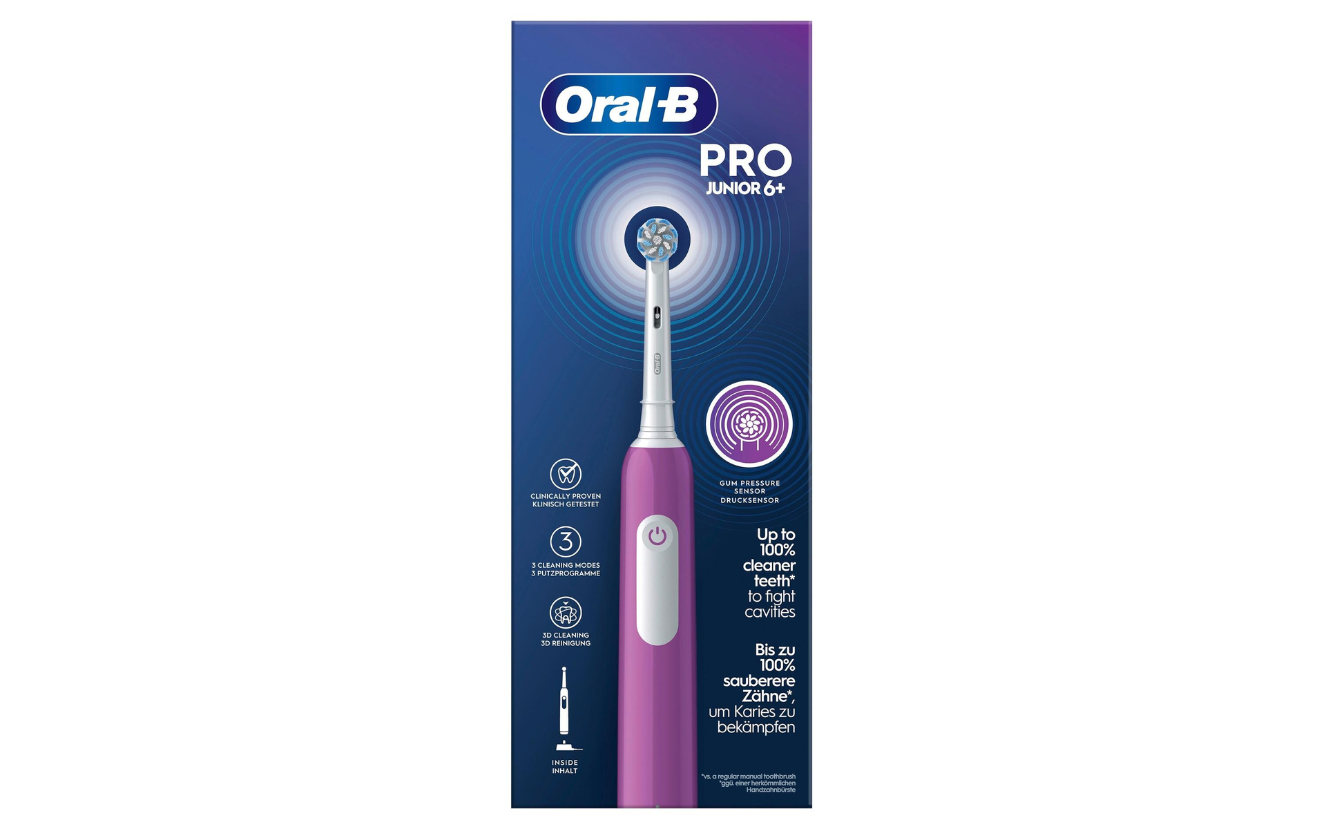 Szczoteczka elektryczna ORAL-B Junior 8006540742891 Fioletowy