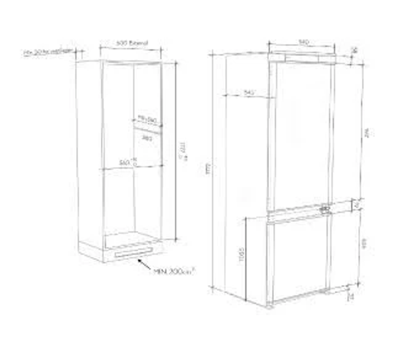 Etykieta energetyczna dla lodówki z klasą efektywności energetycznej D.