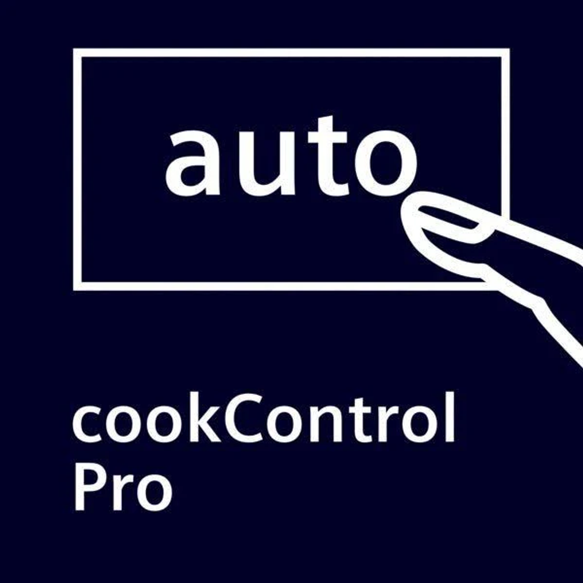 Eine Grafik mit dem Wort „auto“ in einem weißen Rechteck, darunter cookControl Pro.