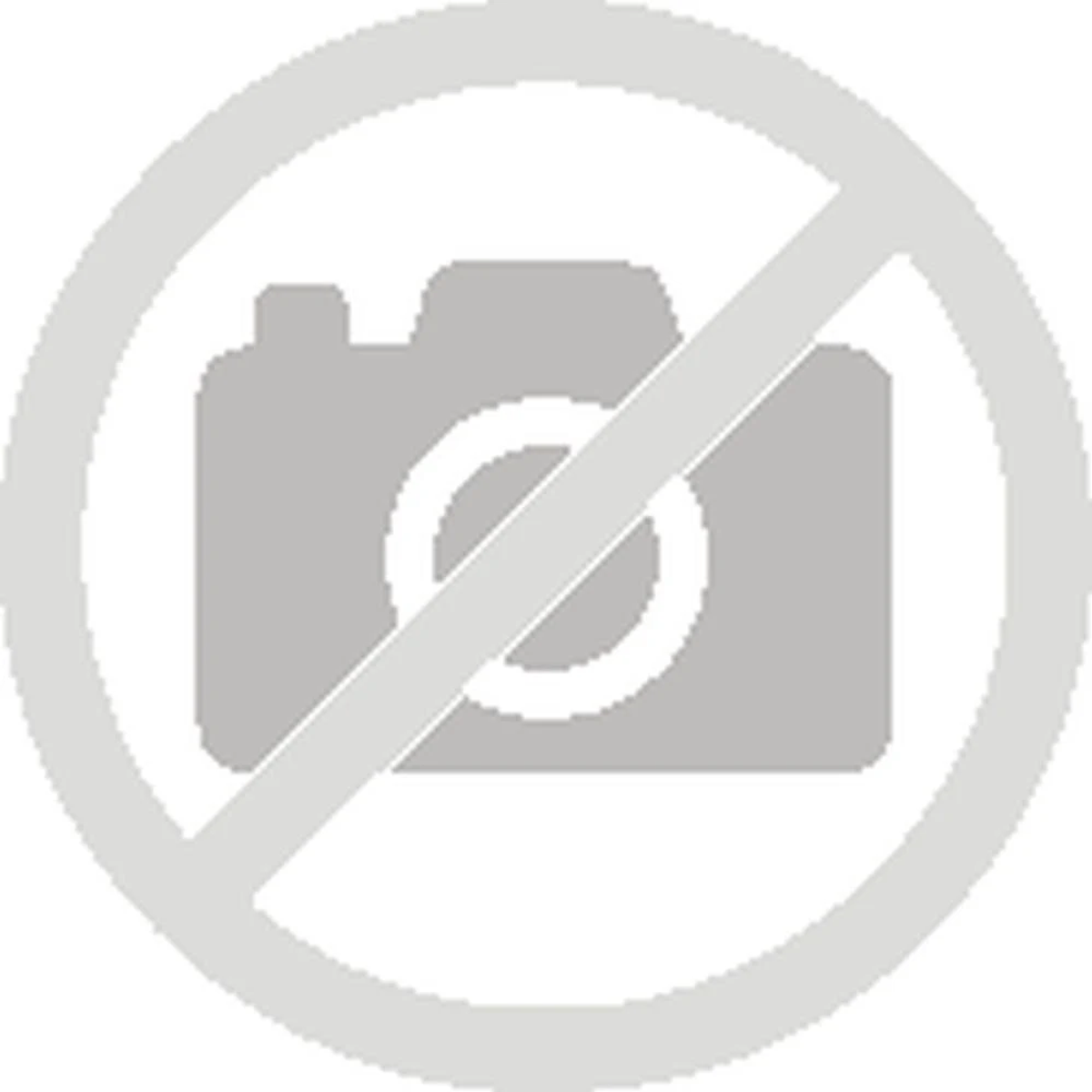 Szara ikona aparatu z linią przez nią na białym tle.