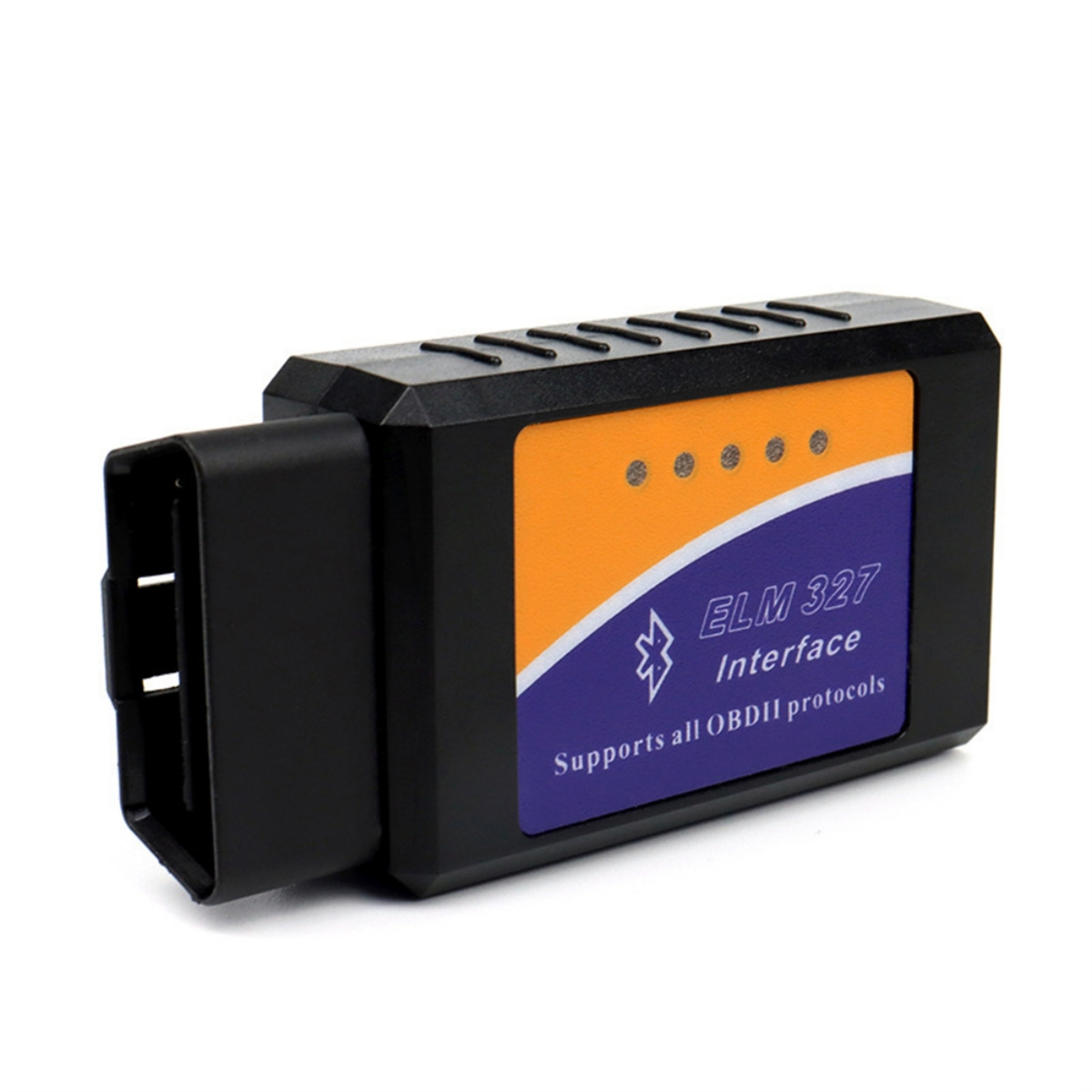 Schwarzes OBD2-Schnittstellengerät.
