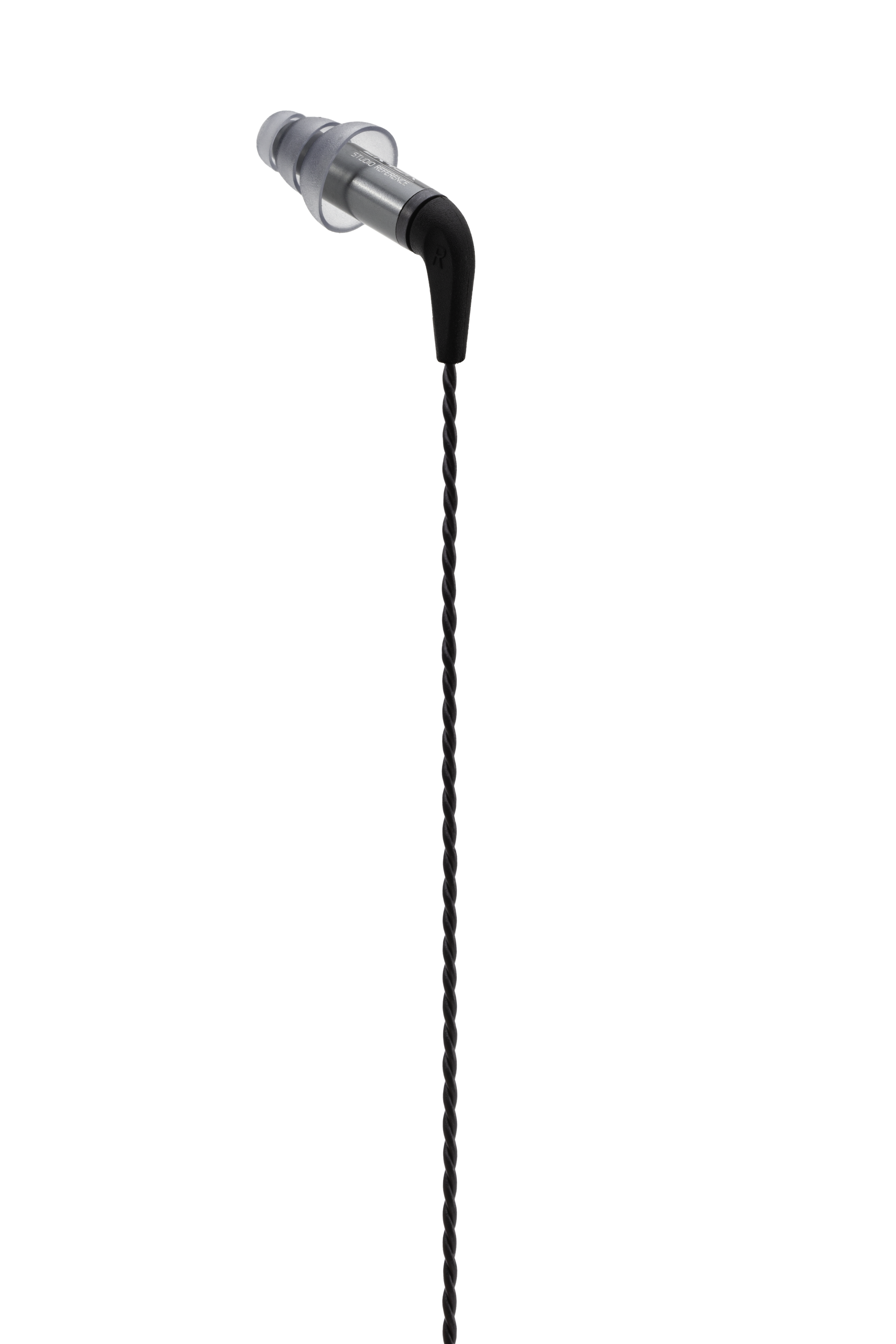 Een zwarte en zilveren garde-opzet voor een blender.