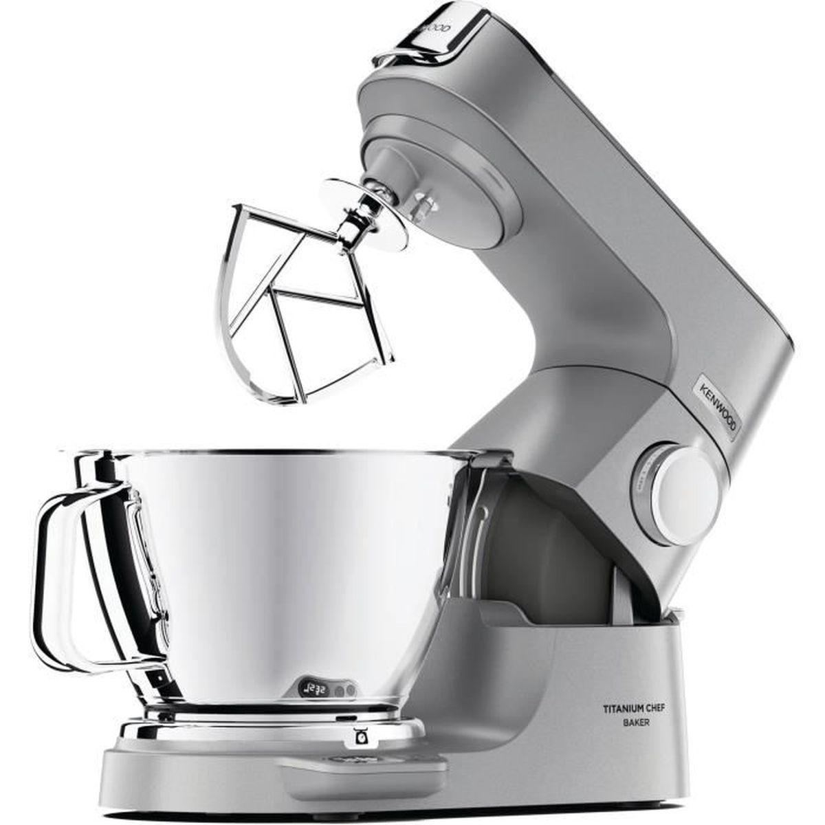 KENWOOD KVC 85.124SI TITANIUM CHEF BAKER SET SILBER Küchenmaschine Silber (Rührschüsselkapazität: 5 l, 1200 Watt)