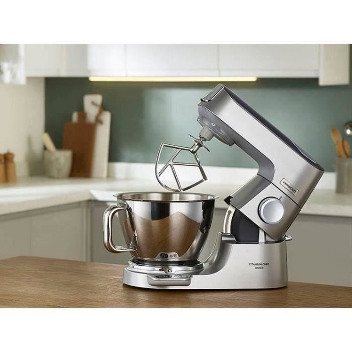 KENWOOD KVC 85.124SI TITANIUM CHEF BAKER SET SILBER Küchenmaschine Silber (Rührschüsselkapazität: 5 l, 1200 Watt)