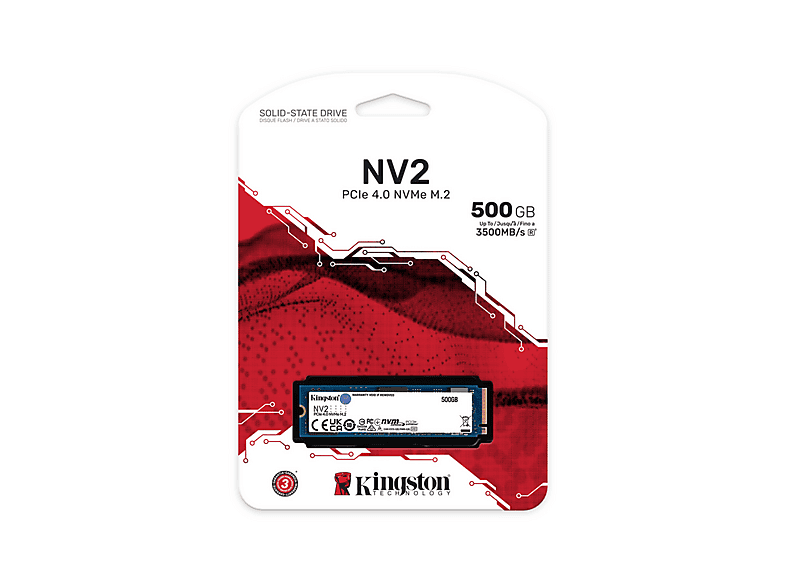 KINGSTON 500G NV2 PCIe 4.0 NVMe SSD 500 GB Interne SSD | MediaMarkt