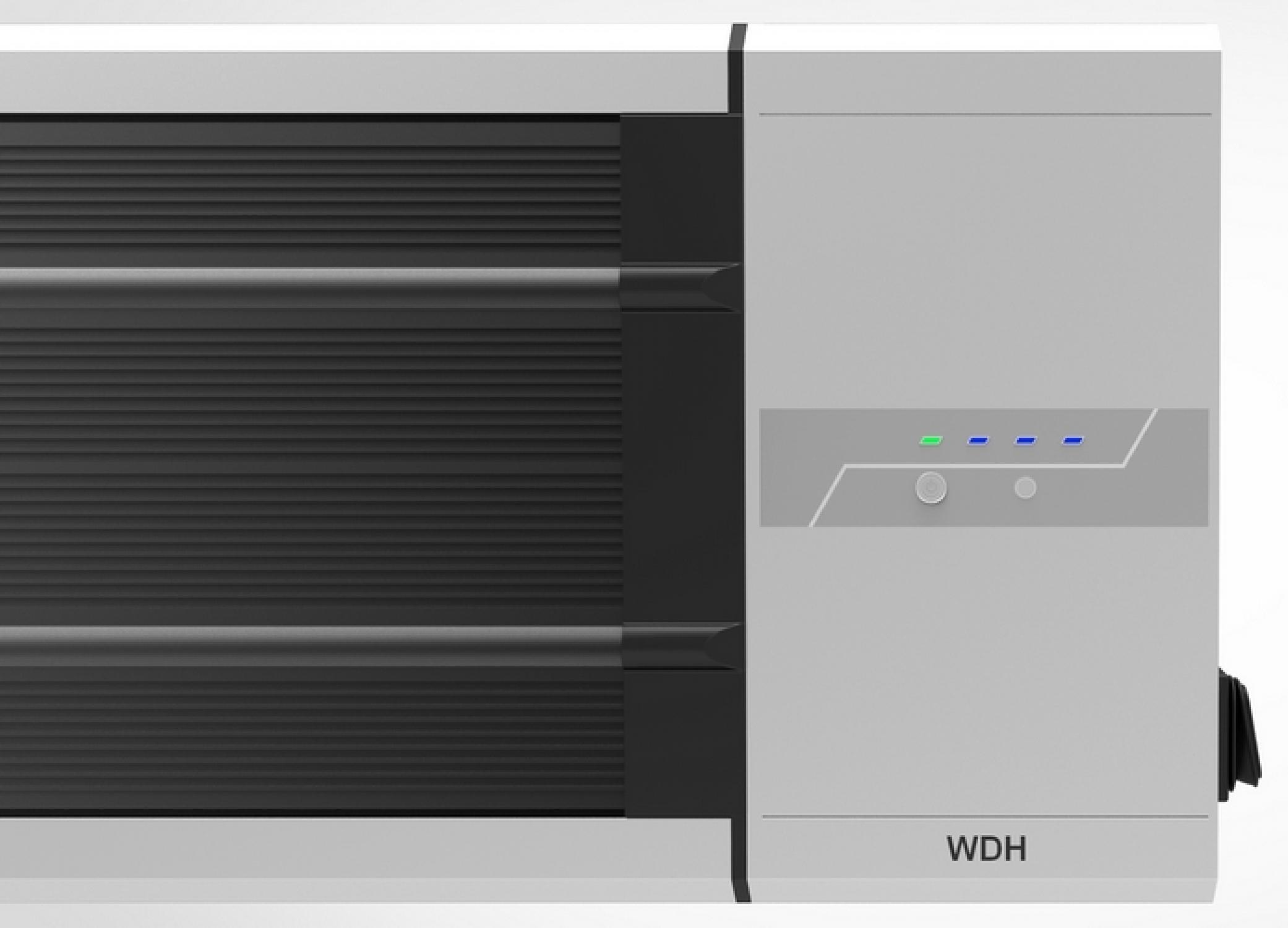 WDH Dunkelheizstrahler WDH-180DS Schwarzstrahler (2,400 Watt, Raumgröße: 20 m²)